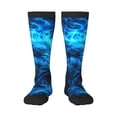 thumbnail image 1 of Fotbe Wolf Calcetas Divertidas Estampadas para Hombre y Mujer, Calcetas de Algodón hasta la Rodilla para Caminar, Correr, Enfermería y Embarazo, 1 of 6