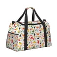 thumbnail image 2 of Fotbe Crabs Shrimps Bolsa de Viaje con Estampado, Bolsa de Fin de Semana para Mujer con Compartimento para Zapatos, Bolsa de Gimnasio con Bolsillo Húmedo, 2 of 7