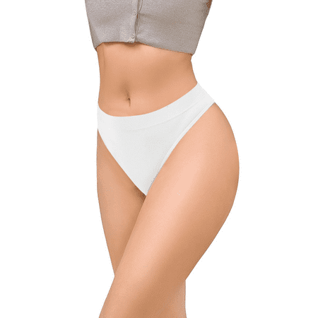 Fulorrnie Underwear for Women Comfort Hipster Breathable Seamless Panties Briefs Banded Waist Moisture Wicking Panty White XL