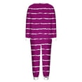thumbnail image 7 of Vetsdori Womens Long Sleeve Pajamas Sets Casual Fleece Nightwear Pockets,Thick Thermal Warm Home Pajamas for Women Homewear, 7 of 7