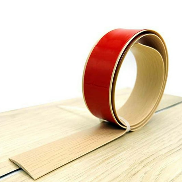 Lefu Bande de Transition Plate en PVC Autocollante pour Plancher, Bande Séparatrice de Porte pour Plancher Stratifié