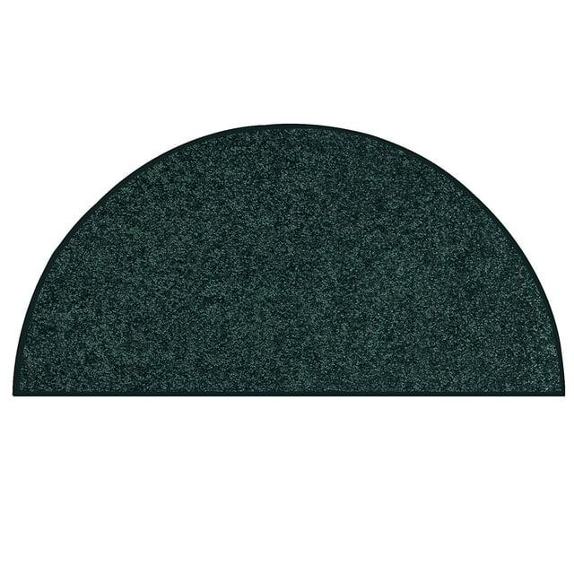 Ambiant Kids Solid Color Area Rugs Forest Green - 60" x 120" Half Round