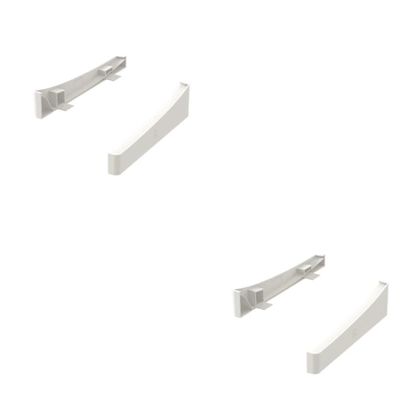 Methold 2 piezas Controlador óptico digital Soportes de consola de juegos Soportes horizontales Accesorios de juego Reemplazo para 5 Blanco Blanco 2piezas