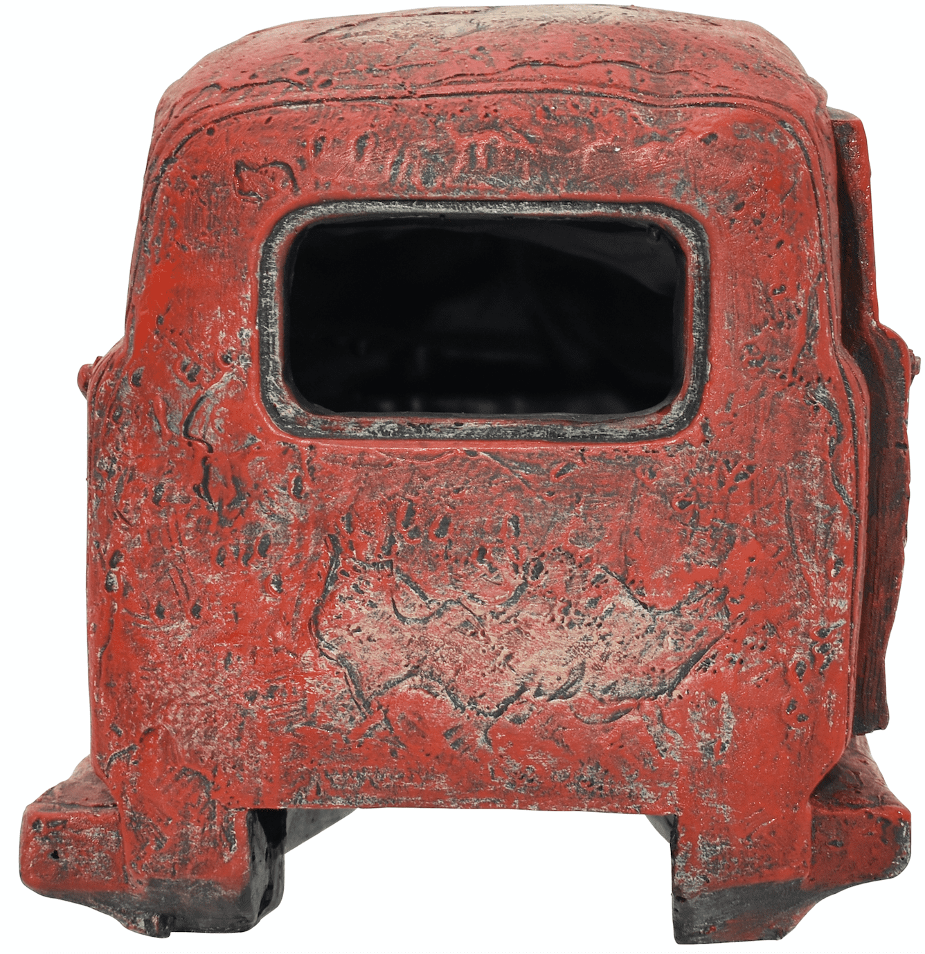 Komodo Red Pickup Truck Aquarium Decor