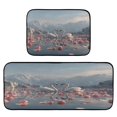thumbnail image 2 of Kitchen Floor Mat 2 Sets Carpet Floor Mat Kitchen Mat Bathroom Mat Living Room Mat Bedroom Mat Absorbent Delicate Fabric No Ball Two Loving Swans, 2 of 7