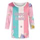 thumbnail image 2 of TaTaai Women's Casual Pullover T-Shirt Round Neck 3/4 Sleeve Easter Print Loose Fit Holiday Spring Festival Theme Everyday Wear Gift, 2 of 7