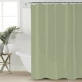 thumbnail image 4 of Vintage Green Graze Pattern Shower Curtain for Bathroom, Monochrome Waterproof Shower Curtains Washable Quick Dry with Hooks Bathtub Curtains 72x72 IN, 4 of 7