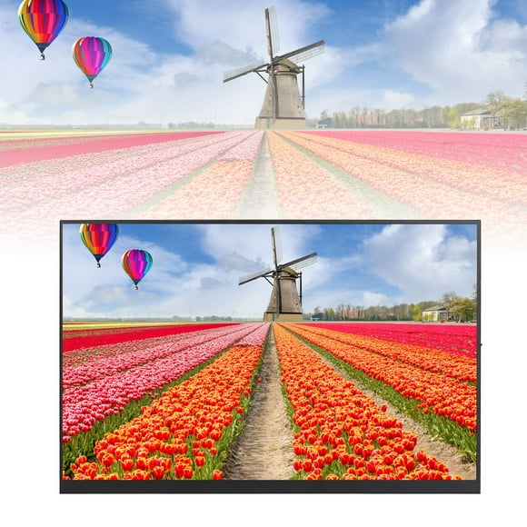 18 Inch Portable Monitor, 1920x1200P Ultra Slim Portable Laptop Monitor USB C HD Multimedia Interface Gaming Monitor External Monitor for Laptop PC Phone