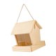 thumbnail image 1 of Dispensador de alimentos para pájaros silvestres, comedero de madera para exteriores con cuerda colgante, suministros para pájaros, comederos para páj, 1 of 9