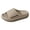 Khaki, variant on Modstep Womens Mens Arch Support Slides Plantar Fasciitis Cushioned Summer Slippers Comfortable Shower Shoes for Pool Indoor size 8 Brown