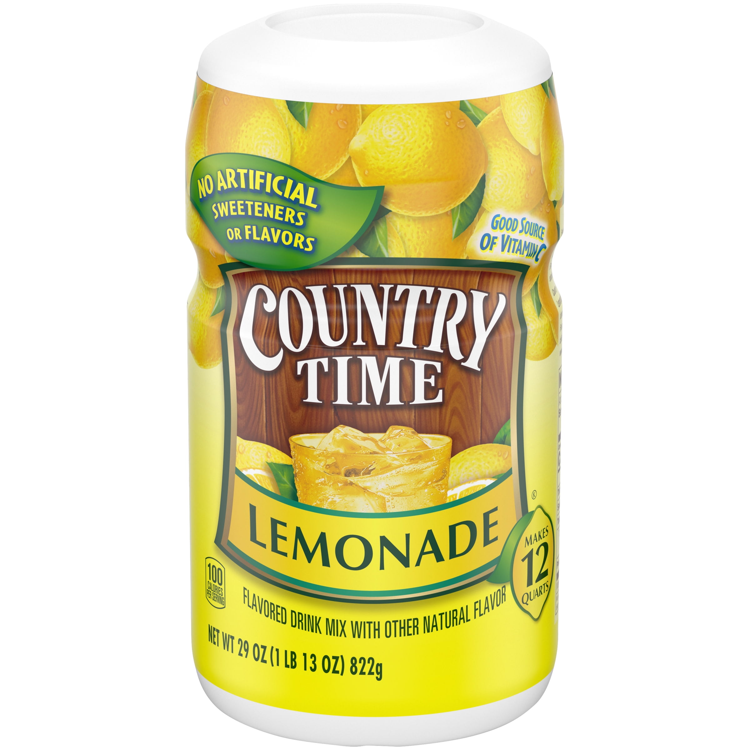 Country Time Lemonade Naturally Flavored Powdered Drink Mix, 29 oz