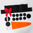thumbnail image 4 of Wosthever 16 unids/set DIY Navidad muñeco de nieve decoración al aire libre puerta de garaje decoración para Navidad vacaciones DIY muñeco de nieve Kits de decoración para fiestas Wosthever HA1551-00B, 4 of 6