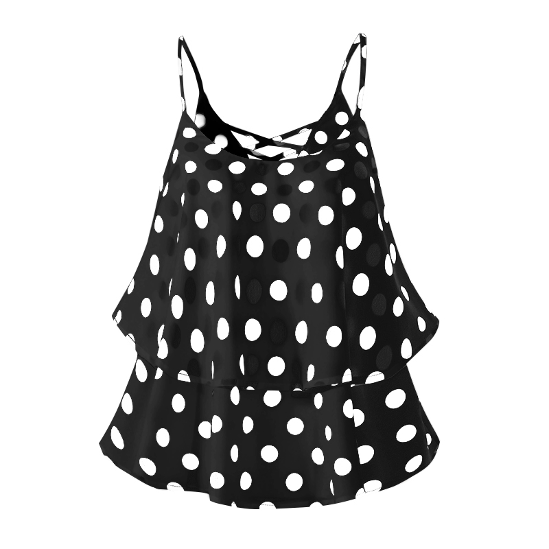polka dot vest top