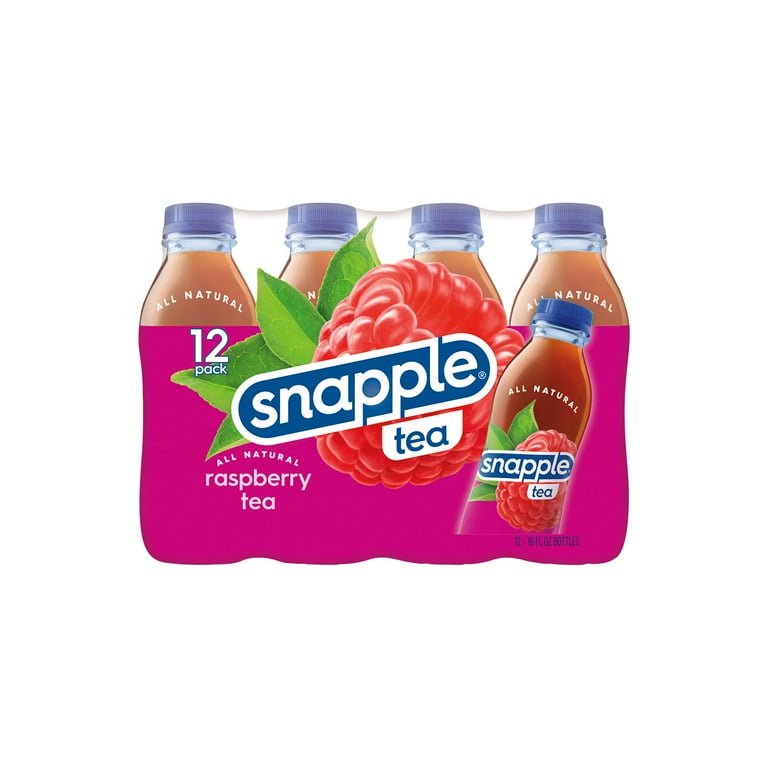 Snapple, Bottled Tea Drink, 16 fl oz, Raspberry Iced Tea - Walmart.com