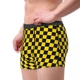 thumbnail image 5 of Novelty Popular Fashion Checkered Plaid Geometric Pattern Boxers Shorts Panties Men's Underpants Comfortable Briefs Underwear, 5 of 7