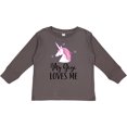 thumbnail image 3 of Inktastic My Gigi Loves Me Unicorn Girls Girls Long Sleeve Toddler T-Shirt, 3 of 5