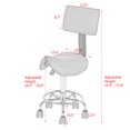 thumbnail image 2 of Costway Selle Réglable Salon Tabouret Fauteuil de Massage Spa Facial W / Dossier, 2 of 8