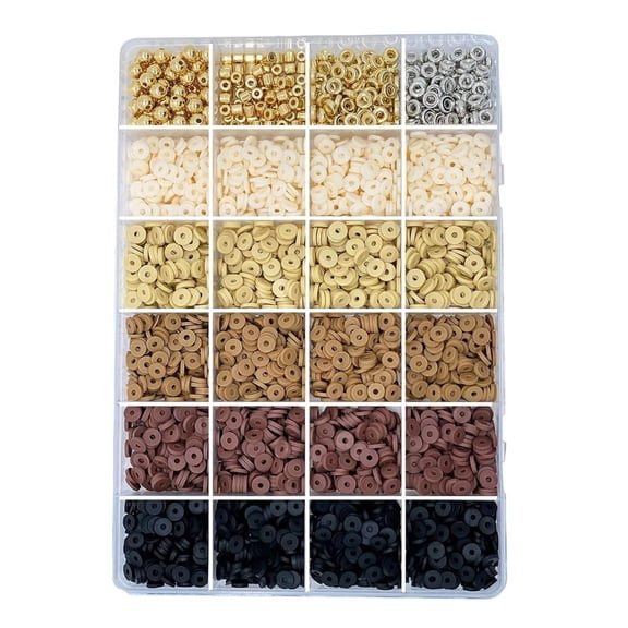 LICEWO 2820/2780pcs Clay Beads for Jewelry Making Bracelet Kits Flat Round Spacer Charm