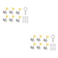 thumbnail image 4 of QualitChoice 6piece Durable Aluminum Door Lock - Universal And Multi-purpose Security Solution Window Lock Silver 60*25*25mm 2Set, 4 of 6