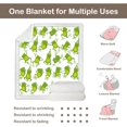 thumbnail image 5 of Frog Fleece Throw Blanket for Kids Girls Boys Fluffy Cozy Green Aerobics Frog Sherpa Blanket for Sofa Chair Travel, Baby(30"x40"), 5 of 6