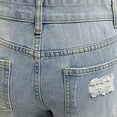 thumbnail image 4 of SELONE Baggy Jeans for Women Y2k Cropped Ripped High Waist Denim Athletic Pants Baggy Fashion Clothes Light Blue M, 4 of 9