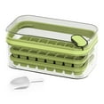 thumbnail image 1 of Double Layer Ice  Tray with Easy Release, 64Pcs Ice Maker Box for Home, Press Button Design, Food Grade Material - Convenient and Quick Ice Freezer Storage, 1 of 8