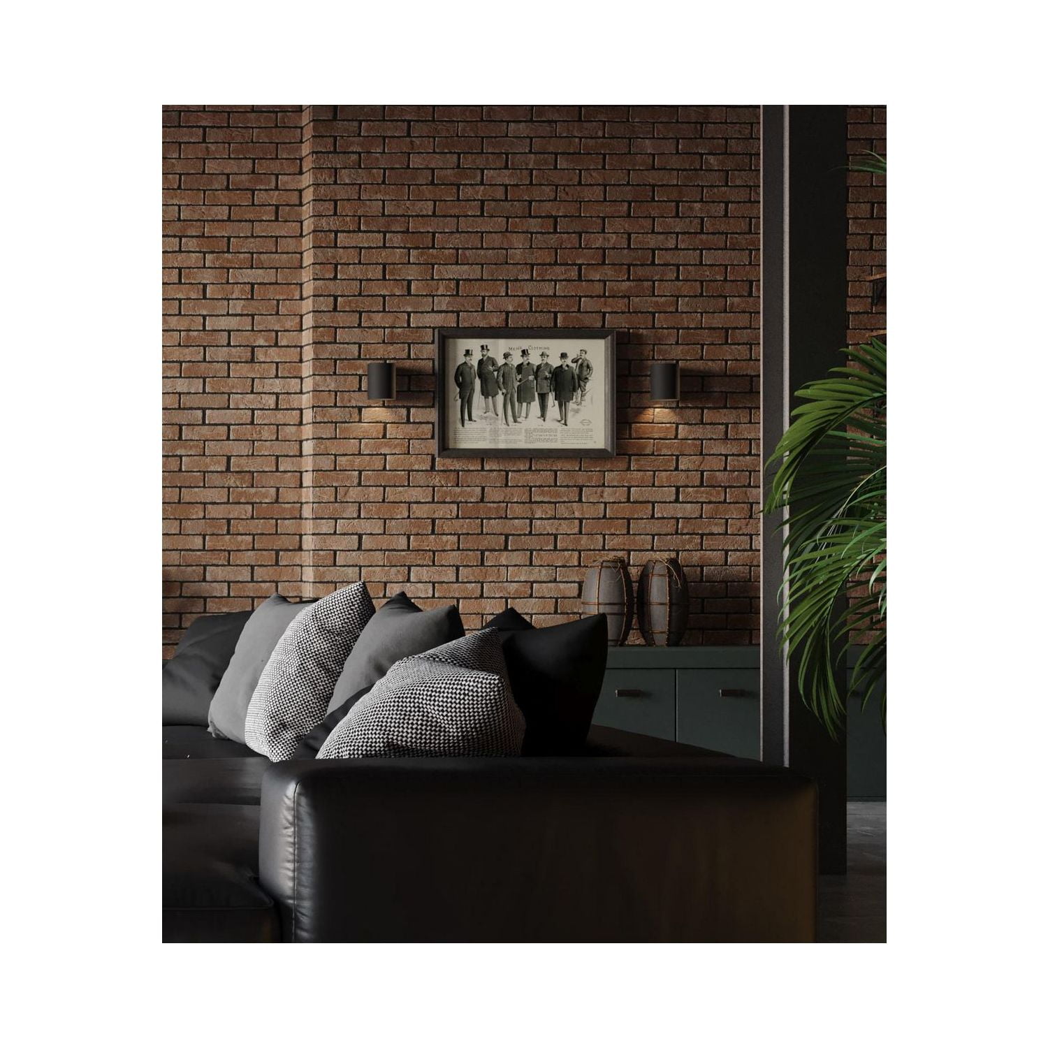 5" Black Outdoor Wall Cylinder