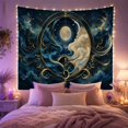 thumbnail image 2 of Golden Moon and Cosmic Portal Tapestry, 2 of 7