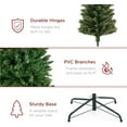 thumbnail image 6 of Unlit Pencil Christmas Tree, 6ft Premium Artificial Tree, Realistic Spruce Holiday Decor w/ 618 Branch Tips, Metal Base, 6 of 7