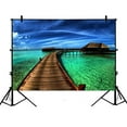thumbnail image 1 of EREHome 7x5ft Wood Bridge Polyester Photography Backdrop For Studio Prop Photo Background, 1 of 3
