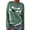 267#Mint Green, variant on Women's Fair Isle Knit Pullover Sweater Casual Oversized Crewneck Vintage Cute Striped Long Sleeve Jumper Tops Brown S
