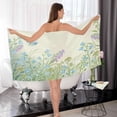thumbnail image 7 of Coolnut Wildflowers and Butterflies Bath Towels Set - 1 Bath Towel 1 Washcloth Extra Absorbent 100% Cotton Towels, Super Soft Bathroom Towels for Home, Hotel Washcloth Gift, 7 of 7