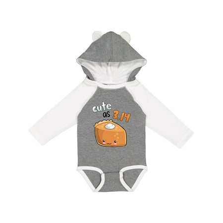 

Inktastic Cute As 3.14 Pi Day Pumpkin Pie Pun Gift Baby Boy or Baby Girl Long Sleeve Bodysuit