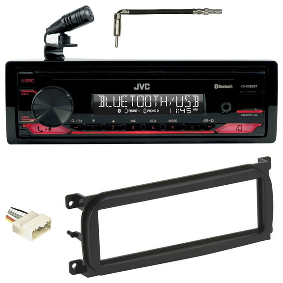 JVC KD-X280BT Bluetooth Receiver w/USB/13-Band EQ Fits 03-06 JEEP WRANGLER TJ