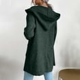 thumbnail image 6 of Babysbule Womens Cardigans Women's Fashion Strip Knit Hooded Sweater Cardigan Jacket Women's Top Blouse, 6 of 9