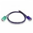 thumbnail image 4 of ATEN 2L-5202U - Keyboard / video / mouse (KVM) cable - USB, HD-15 (VGA) (M) to USB, HD-15 (VGA) (M) - 6 ft - for KVM on the NET CS1708, CS1716; Master View max CS-1716; MasterView USB KVM Switch CS-1708, 4 of 4