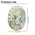 thumbnail image 6 of ZUXONGSY Hummingbird Flower Toilet Lid Seat Cover Protective Toilet Cover with Elastic Bottom Elongated Toilet Cover Protector Universal Easy to Clean Washroom Decor, 6 of 6