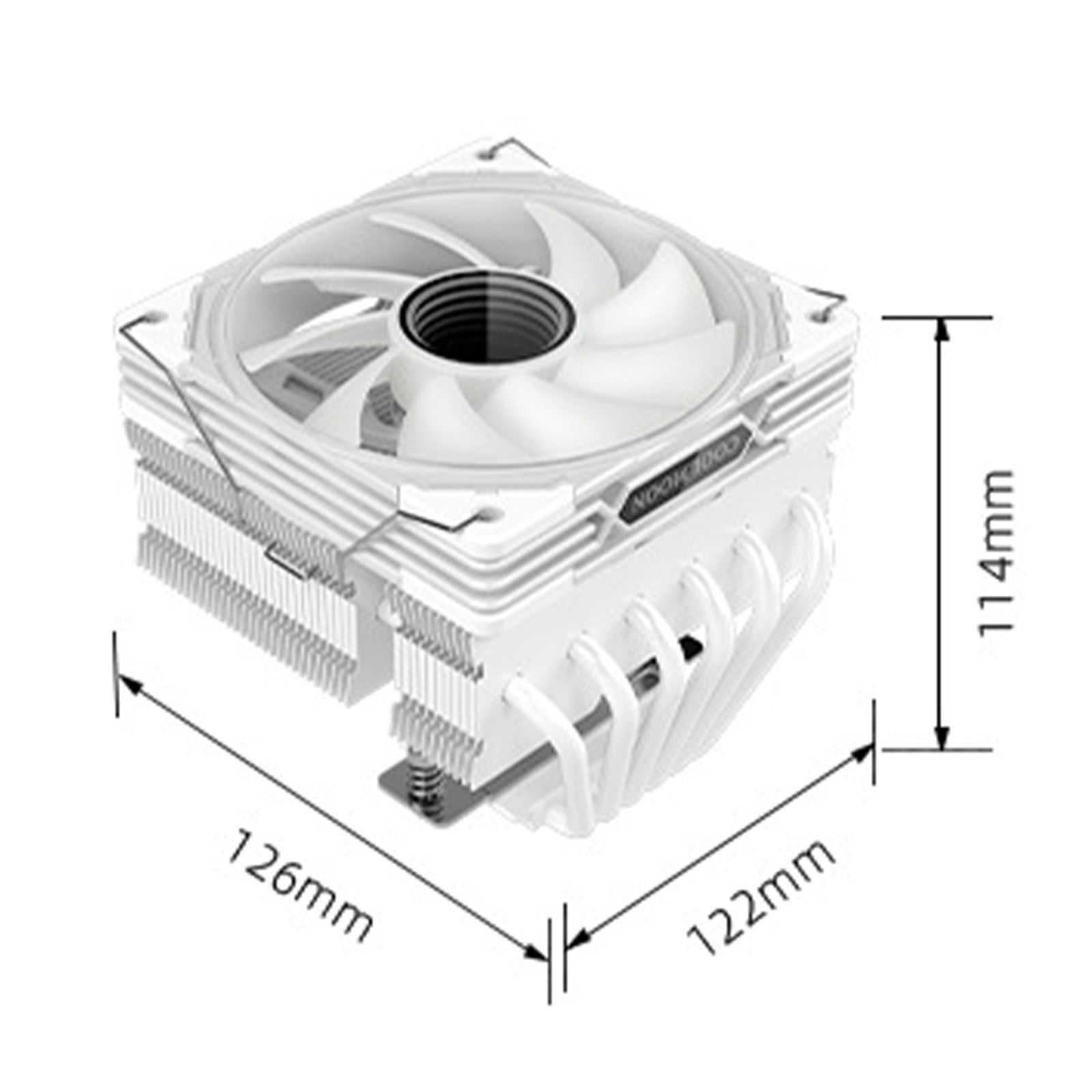 RUISINERY CPU Air Coolers 6Heat Pipe Coolers ARGB 12cm Fan with Advanced Heat Tube for Enhances Cooling Fan