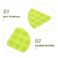 thumbnail image 3 of OULII 30 Pcs Snowboarding Mat Anti-slip Stickers Green Silicone Studded Texture for Snow Gear, 3 of 8