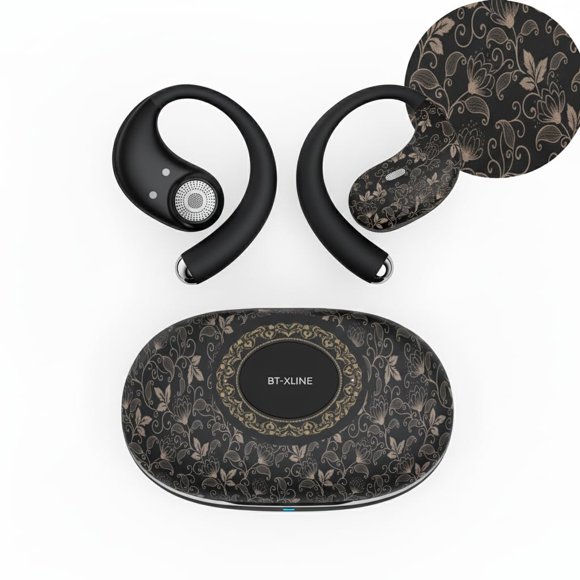 Auriculares Inalámbricos BEVCEFCC BT-XLINE con Gancho para Oreja y 36 Horas de Reproducción