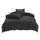 thumbnail image 2 of Juegos de colcha y cubrecama para todas las estaciones: juego de cama de 4 piezas, sábanas lavables de color liso, funda nórdica y fundas de almohada, sábanas de algodón lavado., 2 of 9