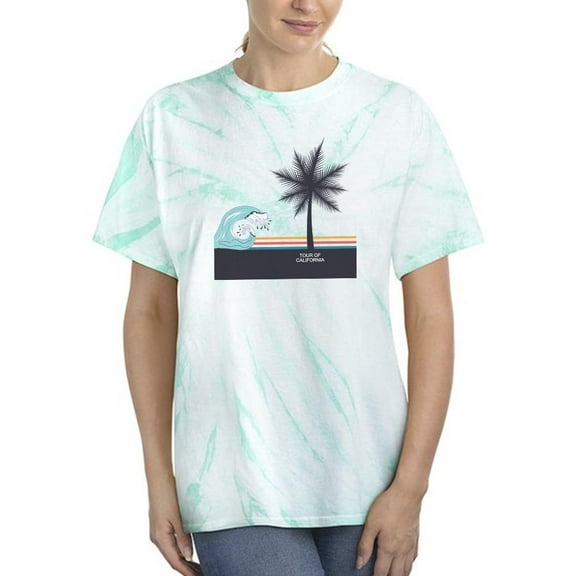 Tour Of California On Sea Tie Dye Cyclone Women -Image by Shutterstock, Female Small