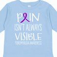 thumbnail image 4 of Inktastic Fibromyalgia Awareness Pain Isn't Always Visible Boys or Girls Long Sleeve Toddler T-Shirt, 4 of 5