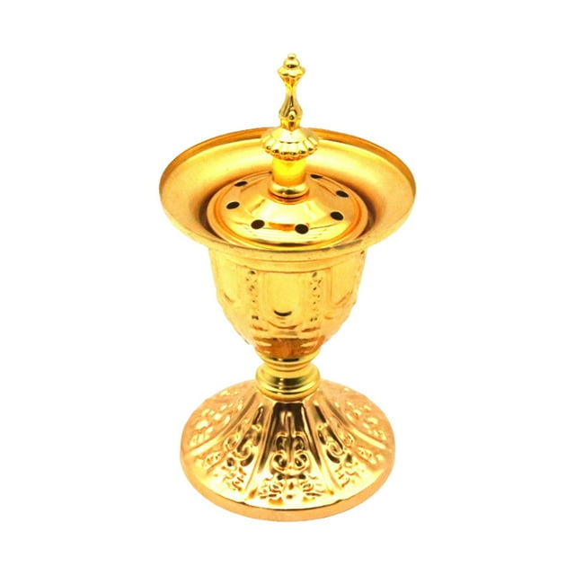 Quemador de incienso de , incensario con cubierta, adorno de Feng Shui, para escritorio, sala de estar, decoración de Festival