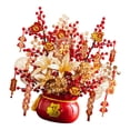 thumbnail image 3 of Bonsái artificial en un cubo de bendición, decoración de Año Nuevo chino, artificial Rojo, 3 of 7