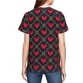 thumbnail image 7 of Wukai Red Rooster Youth Unisex Short Sleeve T-Shirt for Boys, Girls, Teens, and Kids-X-Small, 7 of 7