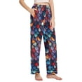 thumbnail image 2 of FORMRS Women's Pajama Pants with Pockets Soft Comfy Loungewear Sleep Bottom, Sizes S-2XL, Purple Dragon Scales Pattern, 2 of 8
