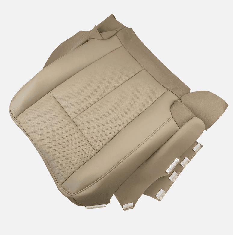 2007-2014 For Ford Expedition Driver Bottom Perforated Leather AC Seat Cover Tan