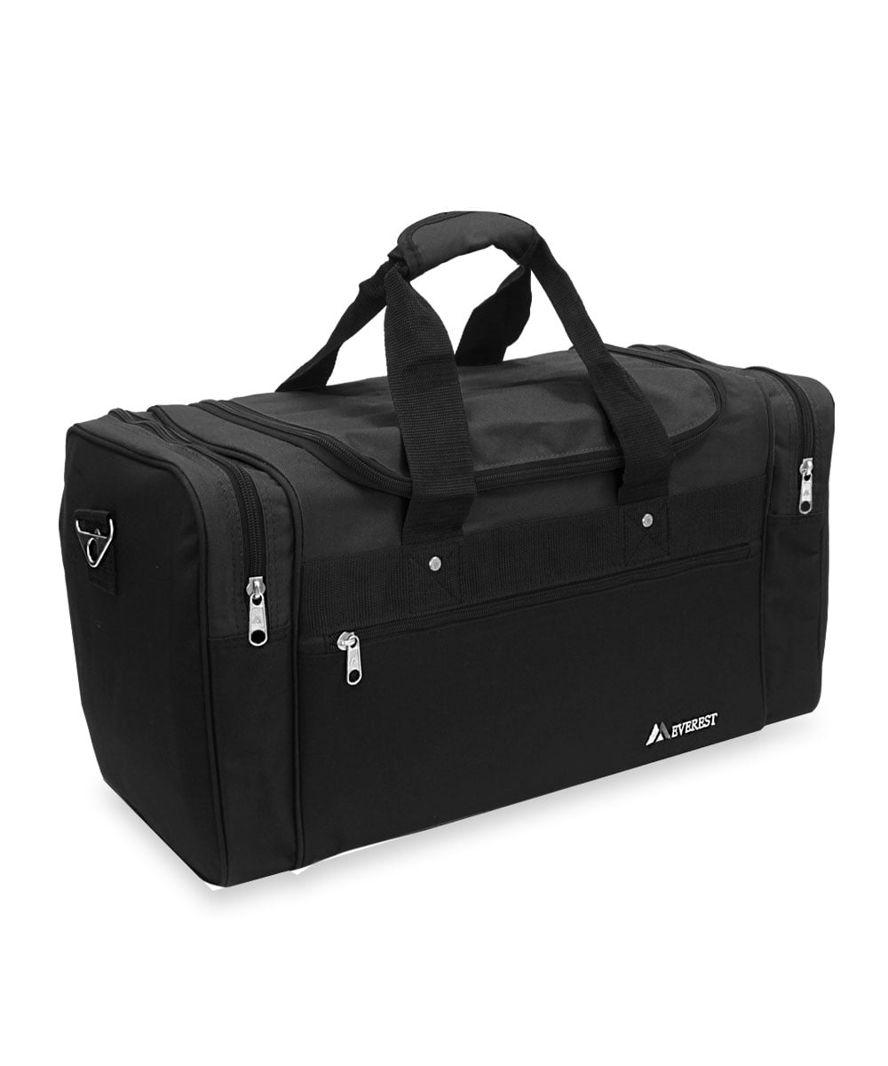Everest Unisex Sports Duffel Bag, Large Black