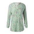 thumbnail image 2 of Gibobby Blusa Manga Larga Mujer Camiseta y camiseta de manga larga para mujer Winter Ladies Sense（Verde， M), 2 of 4
